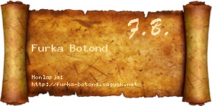 Furka Botond névjegykártya